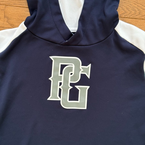 Perfect Game, Navy and White Hoodie with PC Logo - Picture 2 of 6